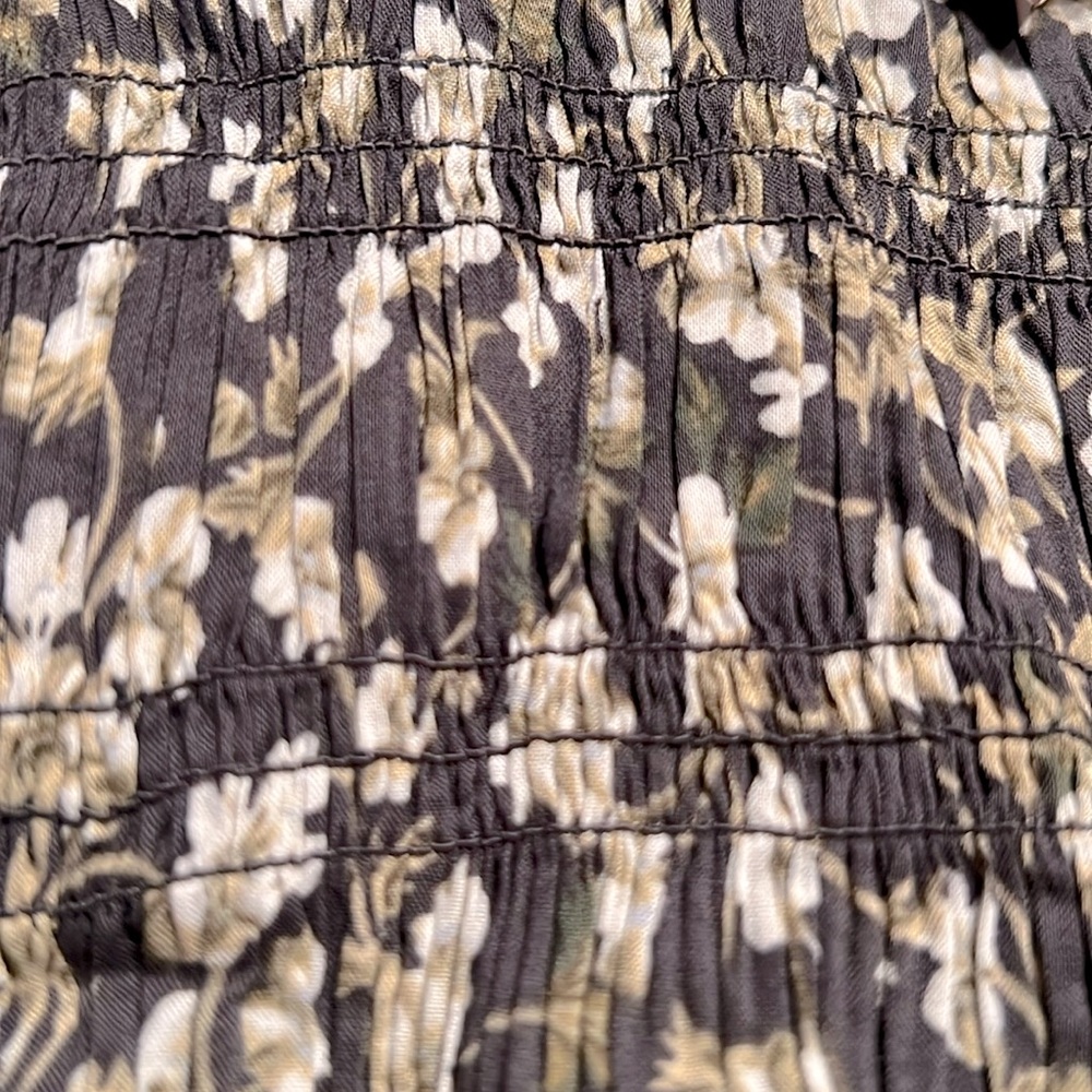NWT Madewell The Melody Smocked Midi Dress L - Picture 6 of 12